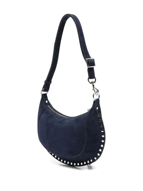 ISABEL MARANT Oskan Moon studded shoulder bag - Blue