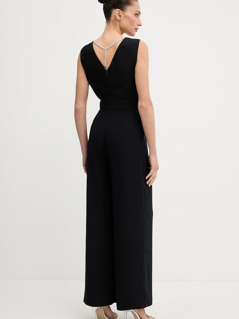 Morgan kombinezon kolor granatowy z dekoltem w szpic POEMA