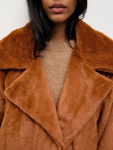 Answear.LAB kurtka kolor brązowy przejściowa