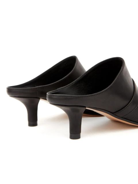 MM6 Maison Margiela Rider 50mm pointed-toe mules - Black