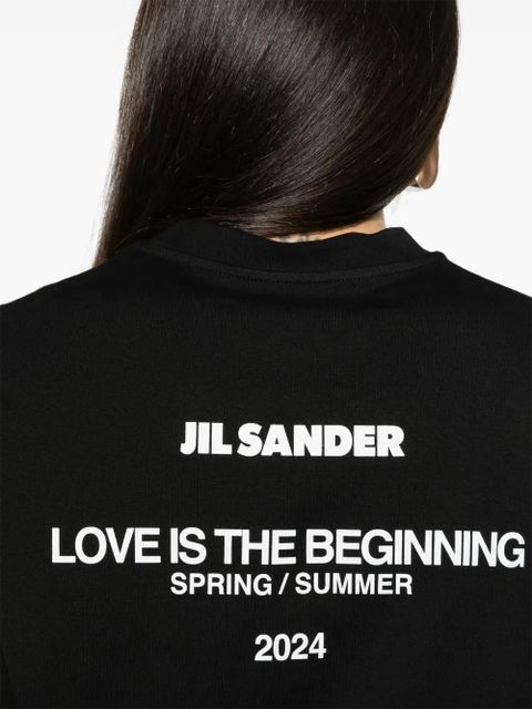 Jil Sander logo-print cotton T-shirt - Black