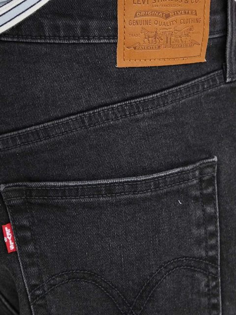 Levi's szorty jeansowe BERMUDA SHORT damskie kolor czarny gładkie high waist A8720