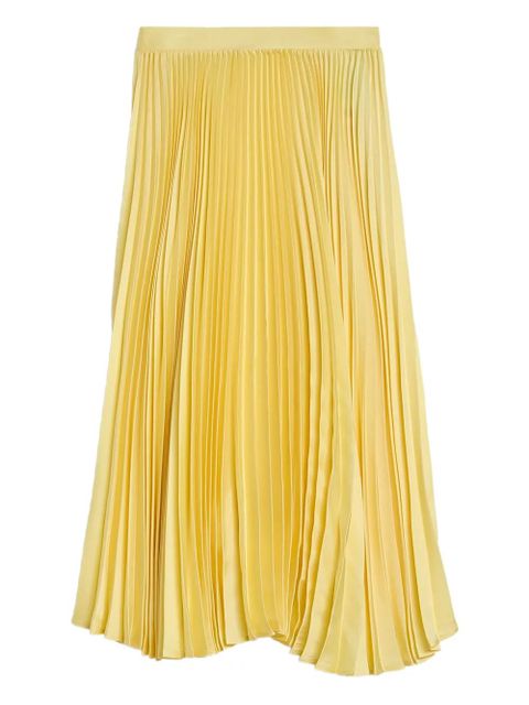 Jil Sander pleated midi skirt - Yellow - zdjęcie produktu nr 1