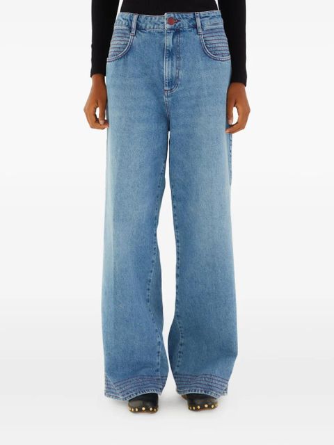 FARM Rio embroidered-pockets jeans - Blue - zdjęcie produktu nr 1