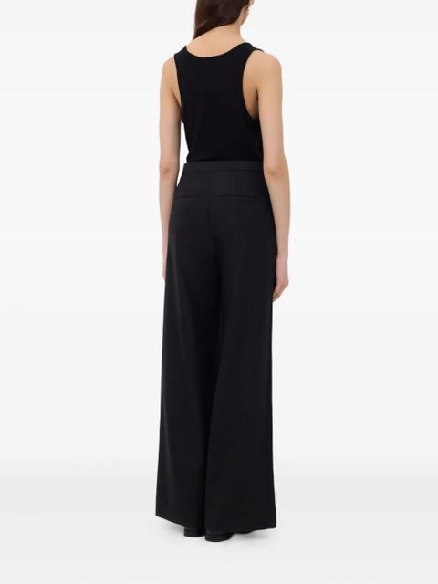 LouLou de Saison pleated buckle-fastening trousers - Black