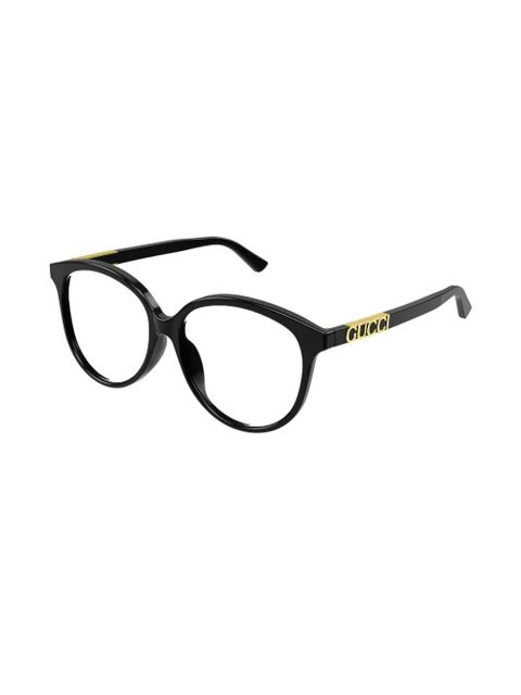 Gucci Eyewear logo-lettering glasses - Black - zdjęcie produktu nr 2