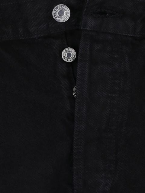 RE/DONE The Breezy raw-cut frayed shorts - Black