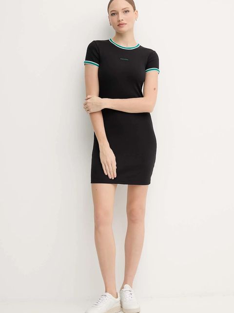 Calvin Klein Jeans sukienka kolor czarny mini prosta LV047D202G - zdjęcie produktu nr 2