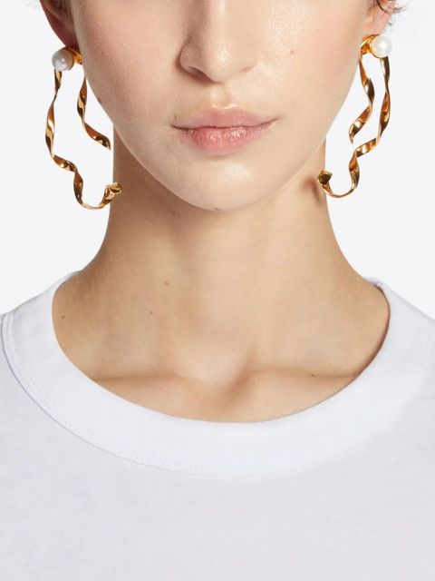 DRIES VAN NOTEN wave stud earrings - Gold