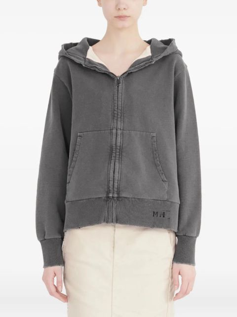 Maison Margiela zip-up hoodie - Grey