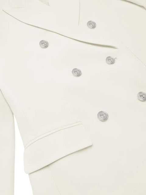 Versace double-breasted wool blazer - White