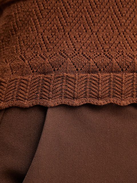 Morgan top MORTA damski kolor brązowy MORTA