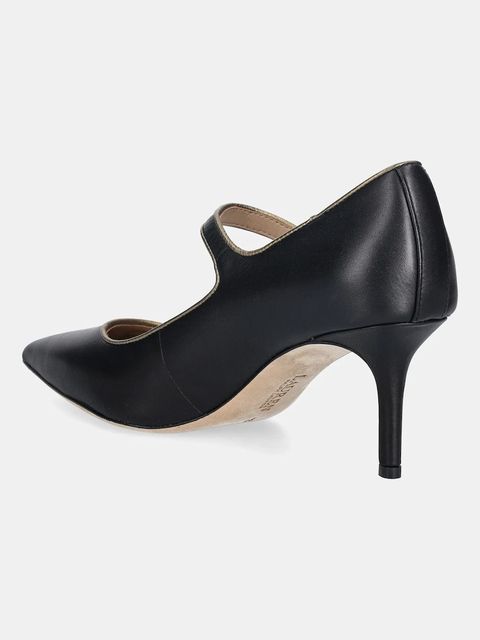 Lauren Ralph Lauren szpilki skórzane Lanette Mj2 kolor czarny 802980112001