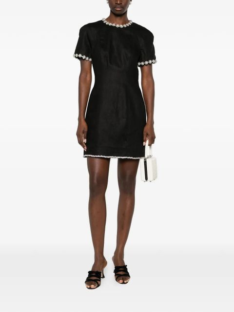 ZIMMERMANN Rebellion embellished mini dress - Black