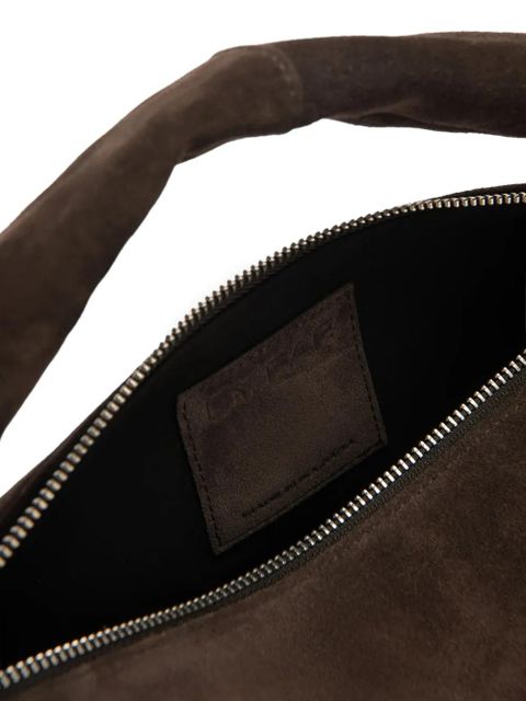 BY FAR Cush suede shoulder bag - Brown