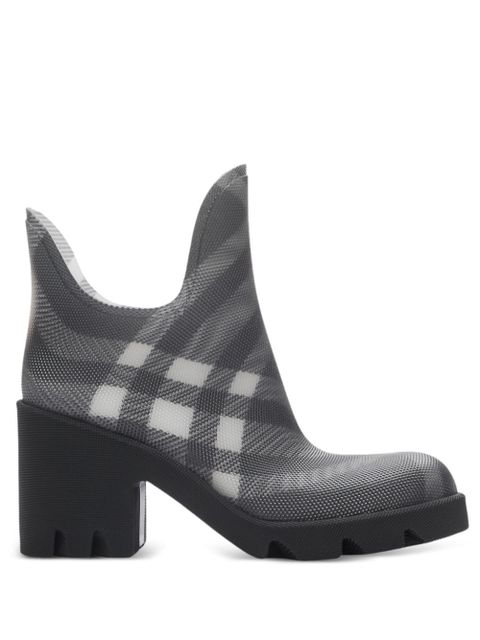 Burberry Marsh check-pattern boots - Grey - zdjęcie produktu nr 1