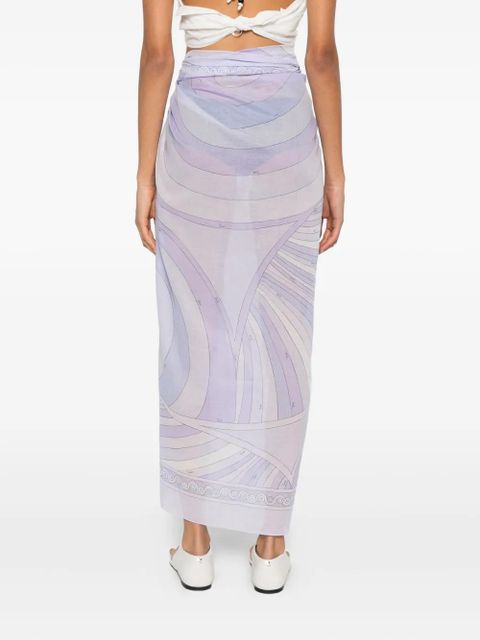 PUCCI geometric print pareo - Purple