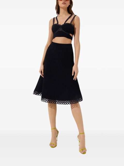 Simkhai Livina A-line midi skirt - Black