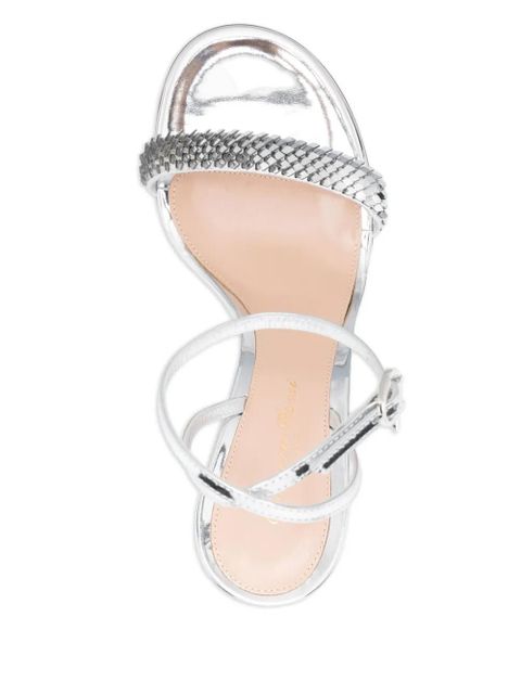 Gianvito Rossi 80mm leather sandals - Silver