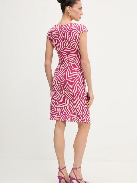 Morgan sukienka kolor różowy mini prosta RNEIRO