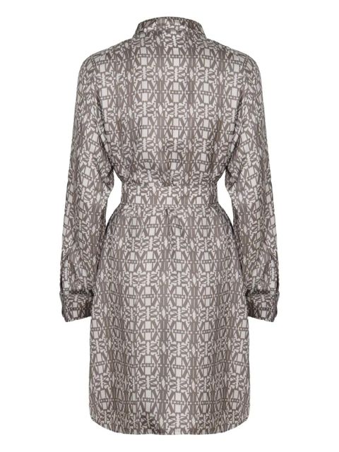 Max Mara Grembo monogram printed mini shirt dress - Neutrals - zdjęcie produktu nr 2