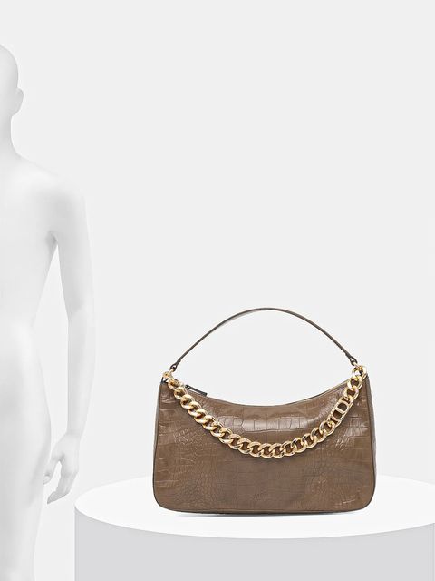 Twinset torebka skórzana kolor czerwony 252TD8252