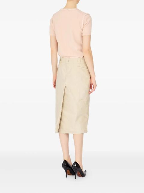 Maison Margiela high-waisted tailored skirt - Neutrals