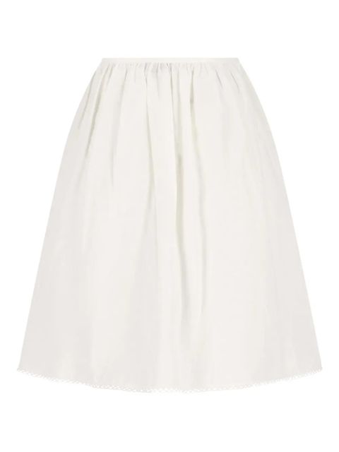 Miu Miu flap-pocket midi skirt - White - zdjęcie produktu nr 1
