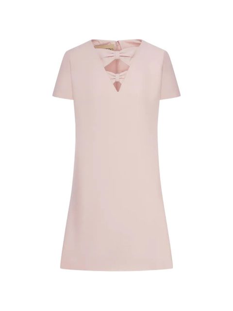 Valentino Garavani V-neck bow-detail midi dress - Pink - zdjęcie produktu nr 1