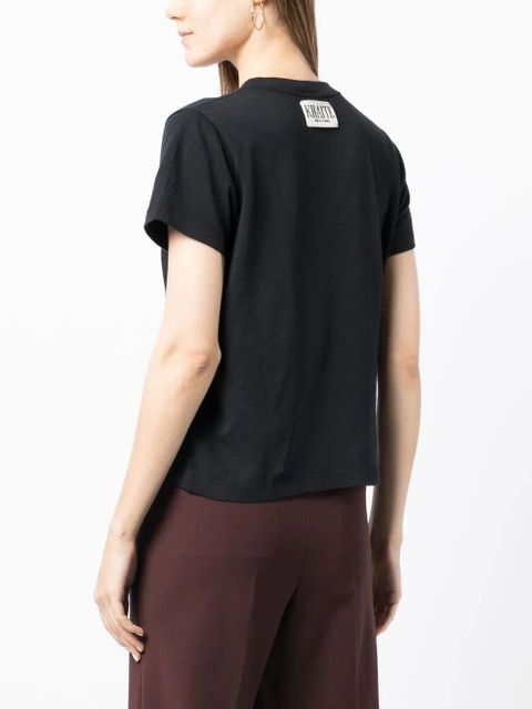 KHAITE The Emmylou cotton T-shirt - Black - zdjęcie produktu nr 2
