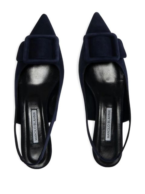 Manolo Blahnik Maylura flat pumps - Blue