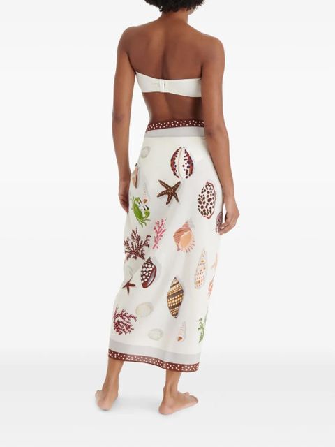 ERES Latte beach cover-up - White