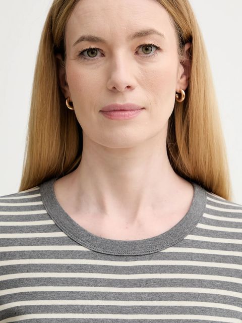 Marc O'Polo longsleeve bawełniany kolor szary 600207452011