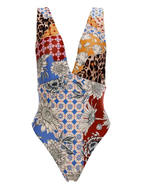 Agua By Agua Bendita Tulipa Quilt swimsuit - Blue - zdjęcie produktu nr 1