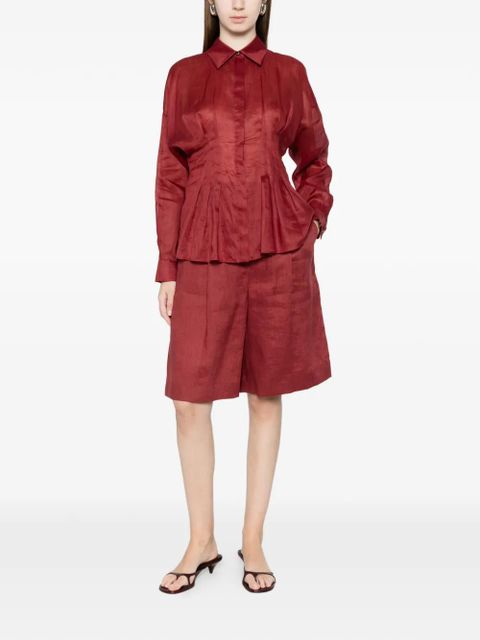 Max Mara pleated shirt - Red - zdjęcie produktu nr 2