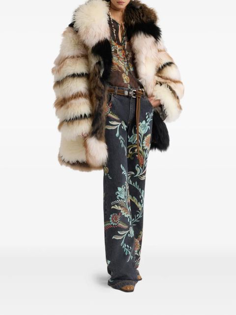 ETRO patchwork coat - Neutrals - zdjęcie produktu nr 2