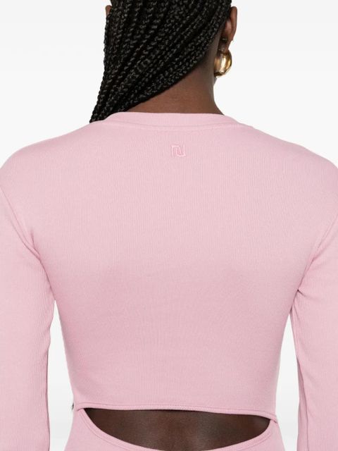 Nanushka long-sleeve cut-out midi dress - Pink