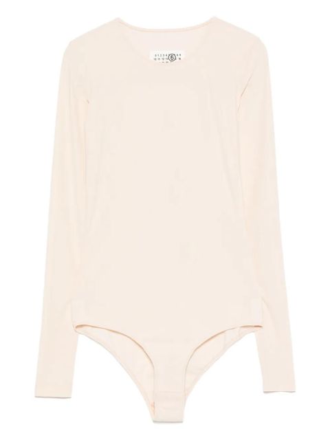 MM6 Maison Margiela crew-neck bodysuit - Neutrals - zdjęcie produktu nr 1