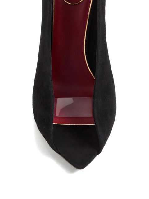 Valentino Garavani open-toe révélé suede sandals - Black