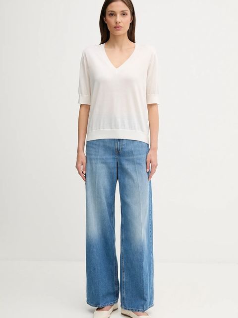 Joop! sweter wełniany damskie kolor beżowy lekki 30047627 - zdjęcie produktu nr 2