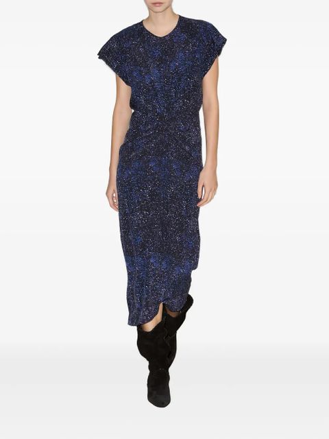 ISABEL MARANT Terena sequin-embellished twisted dress - Blue - zdjęcie produktu nr 1