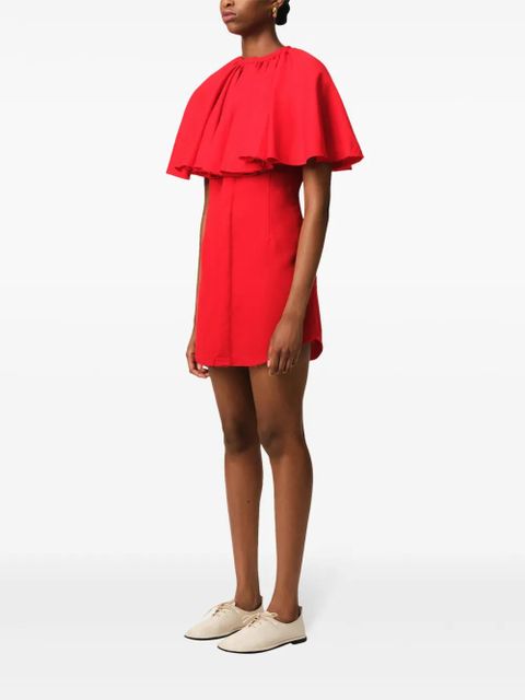 AMI Paris ruffled mini dress - Red