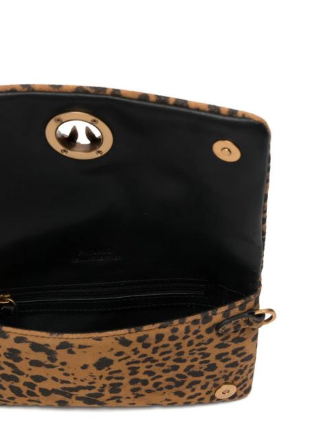 PINKO Love One Slouchy clutch bag - Brown