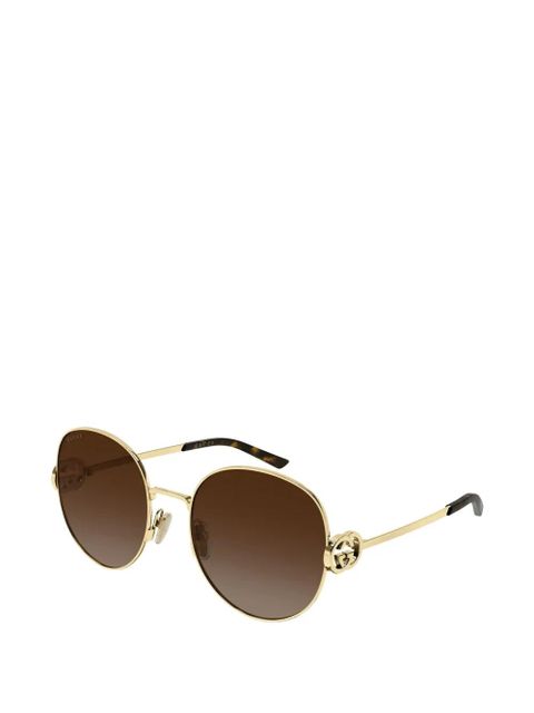 Gucci Eyewear round-frame sunglasses - Gold - zdjęcie produktu nr 2