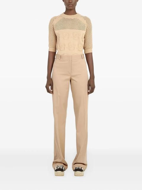 Ferragamo straight-leg cotton trousers - Neutrals