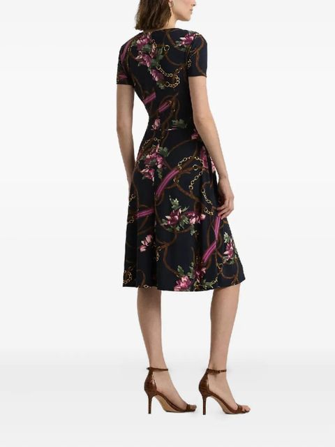 Lauren Ralph Lauren floral-print dress - Blue