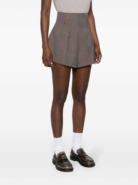 Prada high-waist tailored shorts - Brown - zdjęcie produktu nr 2