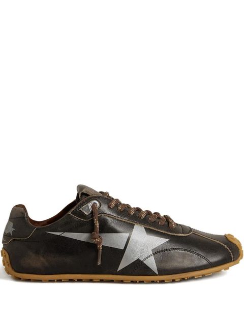 Golden Goose Marathon Speed leather logo-printed sneakers - Brown - zdjęcie produktu nr 1