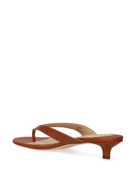 Lauren Ralph Lauren 35mm thong-style sandals - Brown