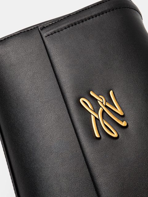 Karl Lagerfeld torebka skórzana kolor czarny A1W30170